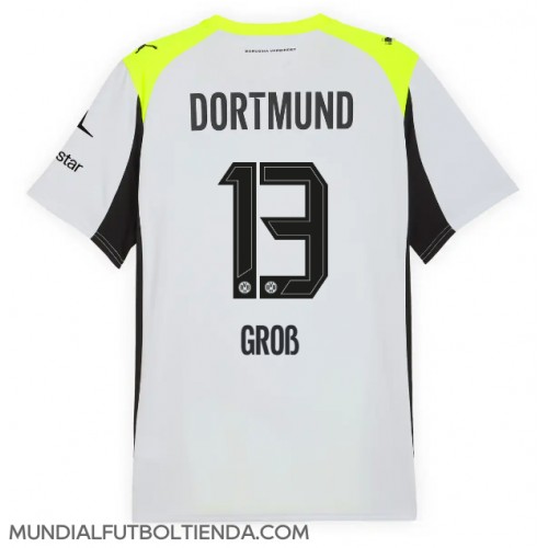 Camiseta Borussia Dortmund Pascal Gross #13 Segunda Equipación Replica 2025-26 mangas cortas